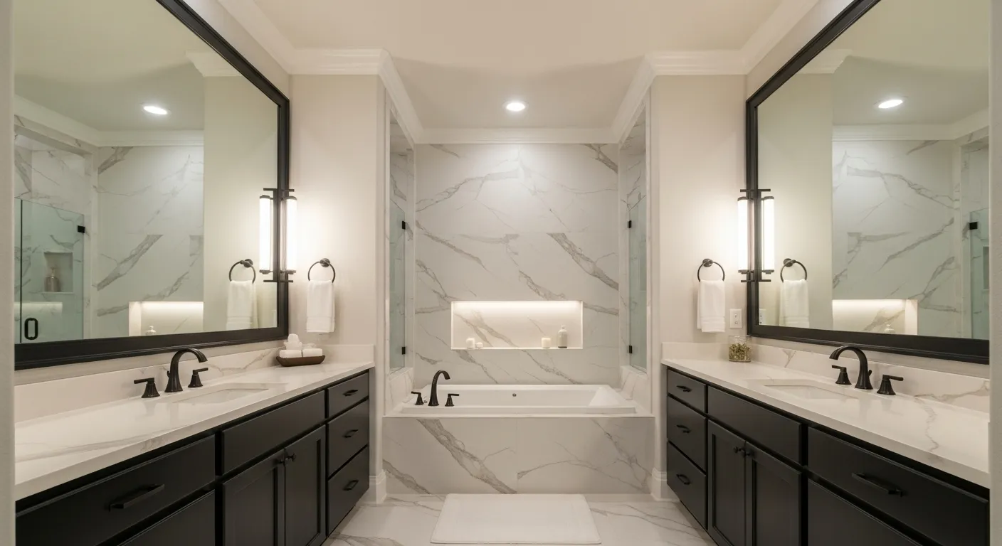Primary bath & vanity light — McKinney, TX